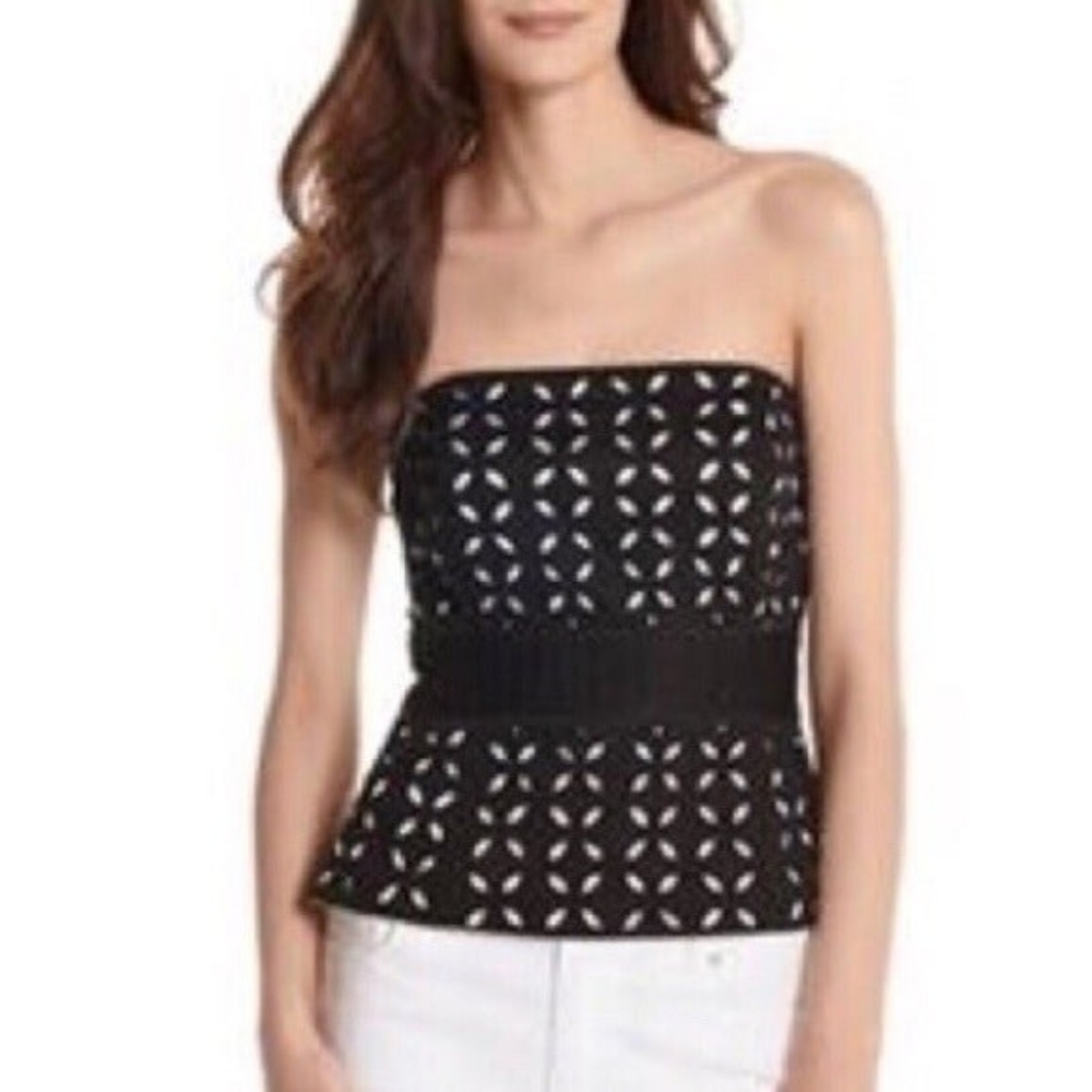 White House Black Market Eyelet Bustier Size 4